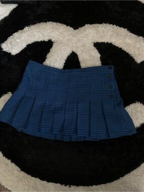 NEW! Miley Cyrus & Max Azria Plaid Pleated Skirt